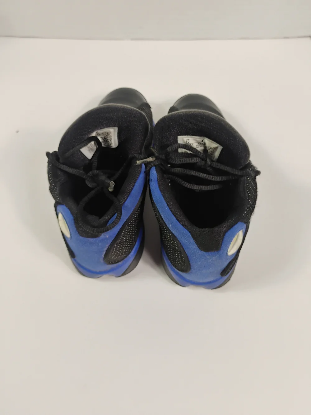 Jordan Kids' Black and Royal Blue Retro Basketball Sneakers